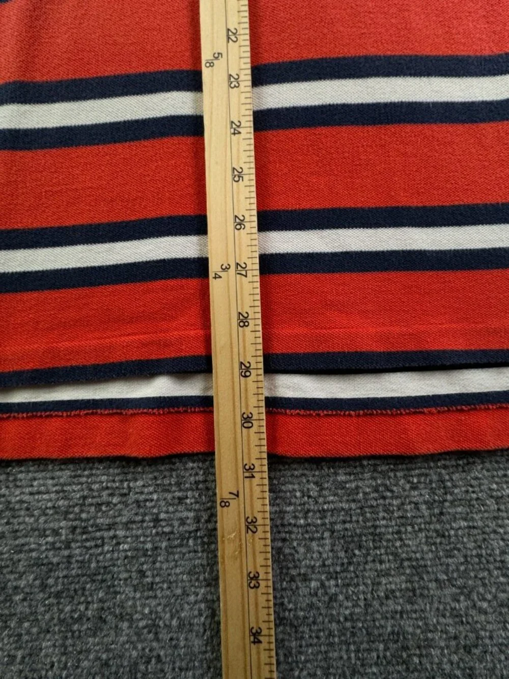 Polo Ralph Lauren Striped Short Sleeve Polo Shirt XL Knit Orange Blue Adult Men